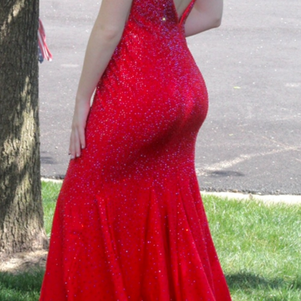 Selling my prom dress. Bought for $550. Worn once. Prices negotiable! Size 4.